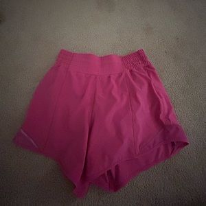 Lululemon Sonic Pink Shorts